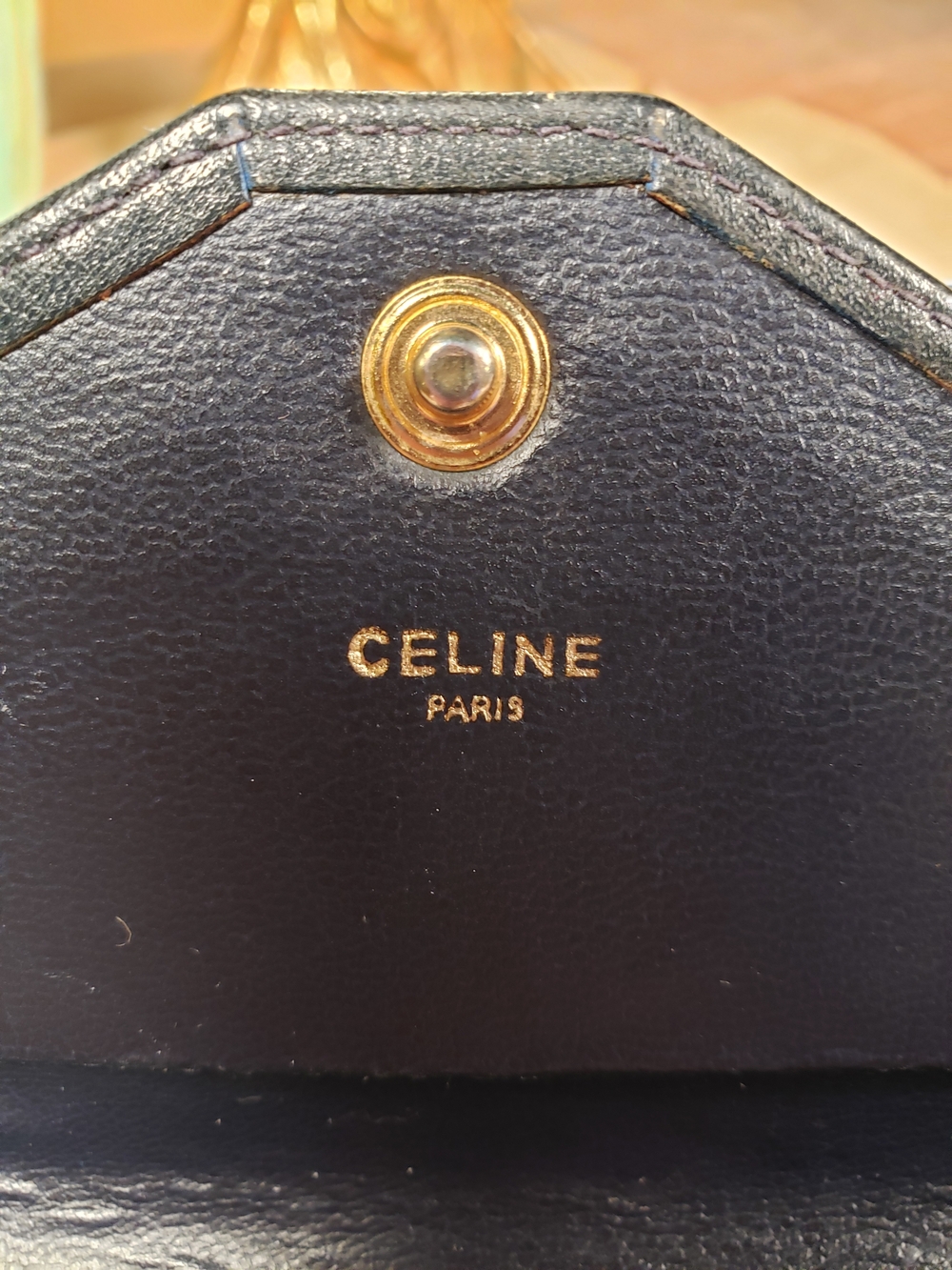 Celine Triomphe Envelope Logo Cluch Wallet w/ Unbranded Chain Crossbody Included - Picture 8 of 9